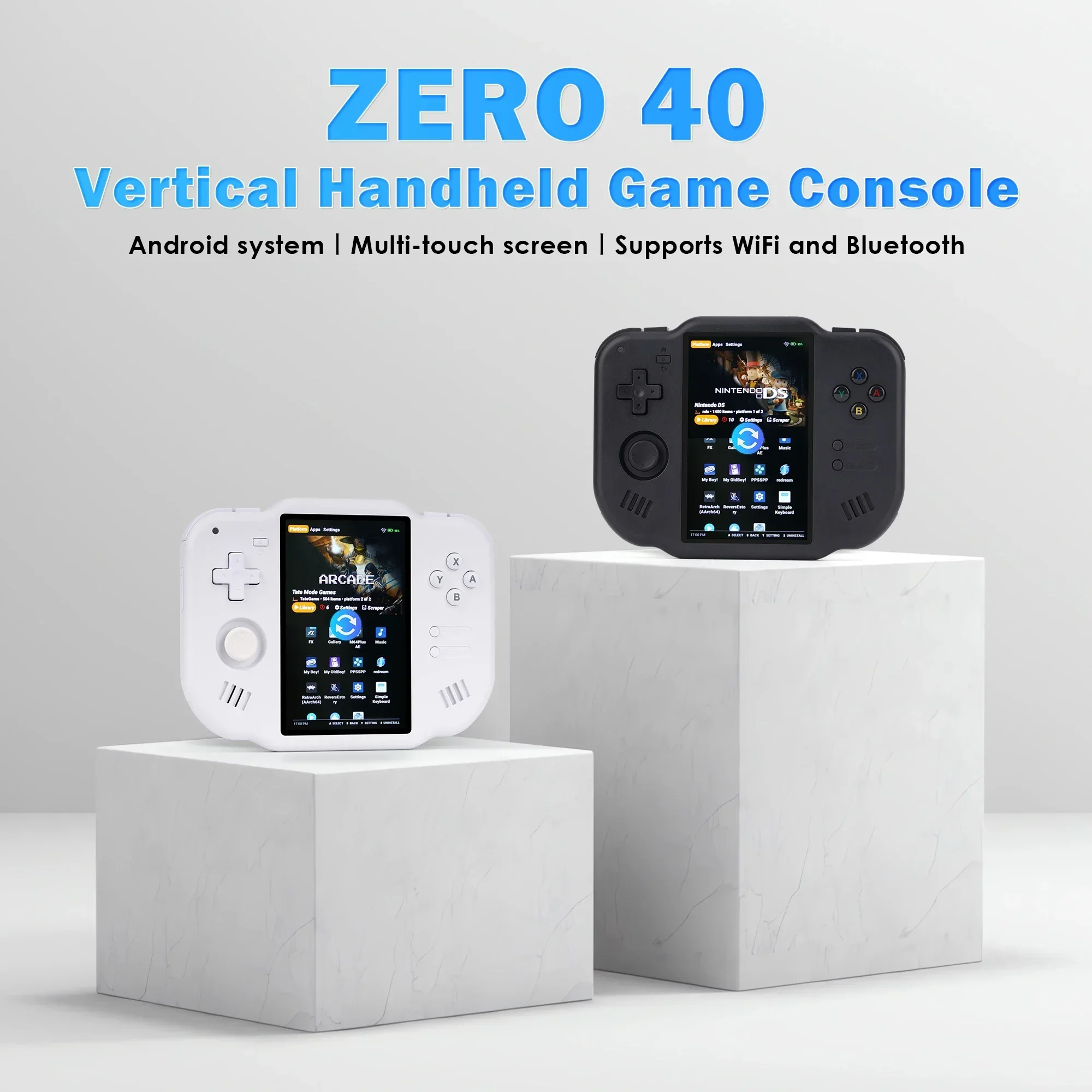 AMPOWN ZERO 40 Video Game Console 4'' IPS Multi-touch Screen Android A133P Support Wifi Bluetooth Vibration Motor Magicx Zero40