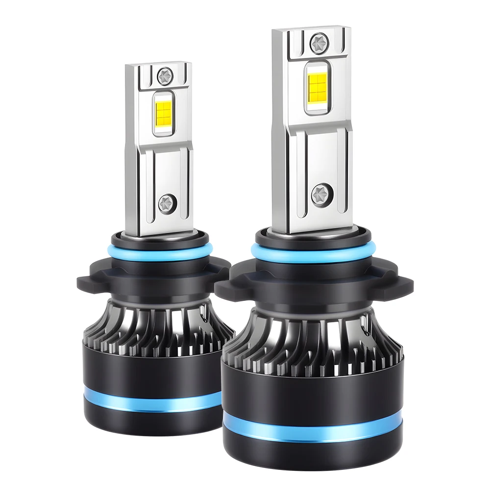 roadsun 9005/HB3 LED Headlight Bulbs 120W 40000LM 3570 CSP LED HeadLights 6000K White Mini Size Auto Light With Turbo Fan
