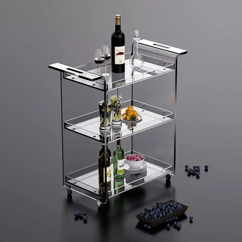 clear acrylic fresh look kitchen perfect unmatched style trolley