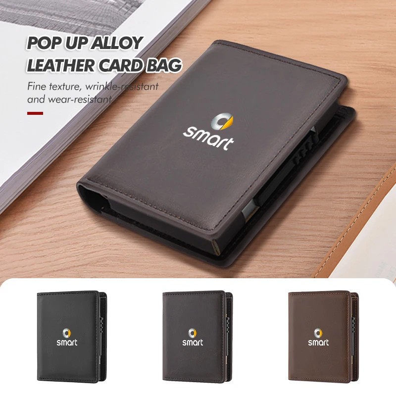 

Car Automatically Pop Up Blocking ID Credit Business Wallet For Smart Fortwo 451 450 453 Forfour Cabrio Crossblade ROADSTER