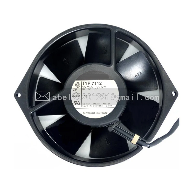 

BRAND NEW ORIGINAL TYP 7112 DC 12V COOLING FAN 15038 Ø 150*38mm