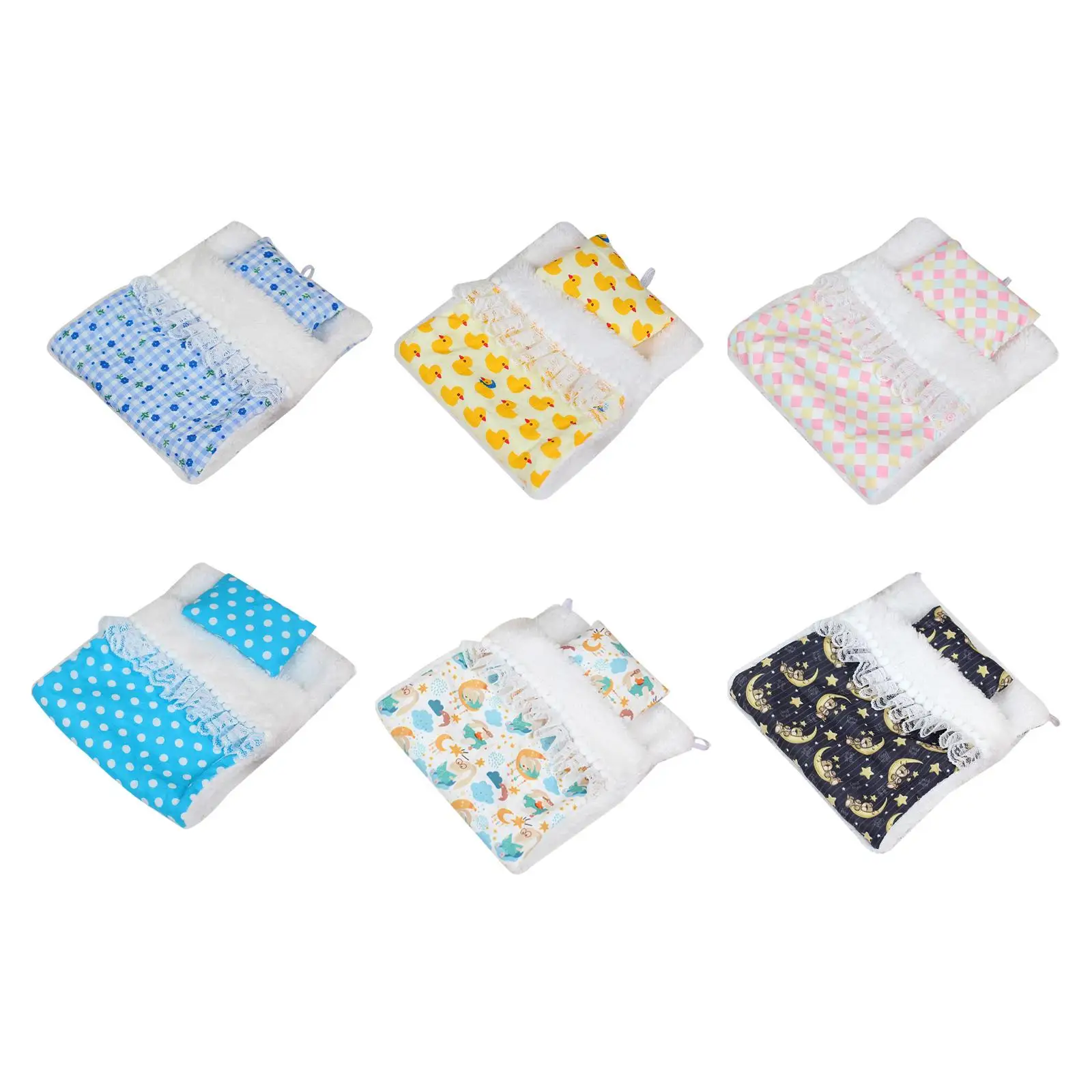 Akcesoria do łóżek dla lalek Dekoracje do domków dla lalek Akcesoria DIY Zabawa w udawanie dla lalek o wysokości 15 cm i 17 cm Łóżka piętrowe dla lalek Kołyski dla lalek Akcesoria