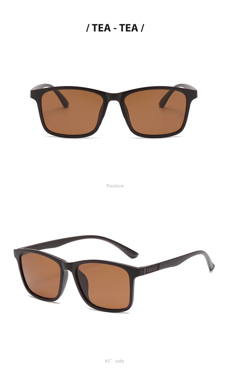 2024 neue Herren Business Polarisierte Sonnenbrille Quadratischen Rahmen Mode Sonnenbrillen Outdoor Angeln Fahren – Detail 12