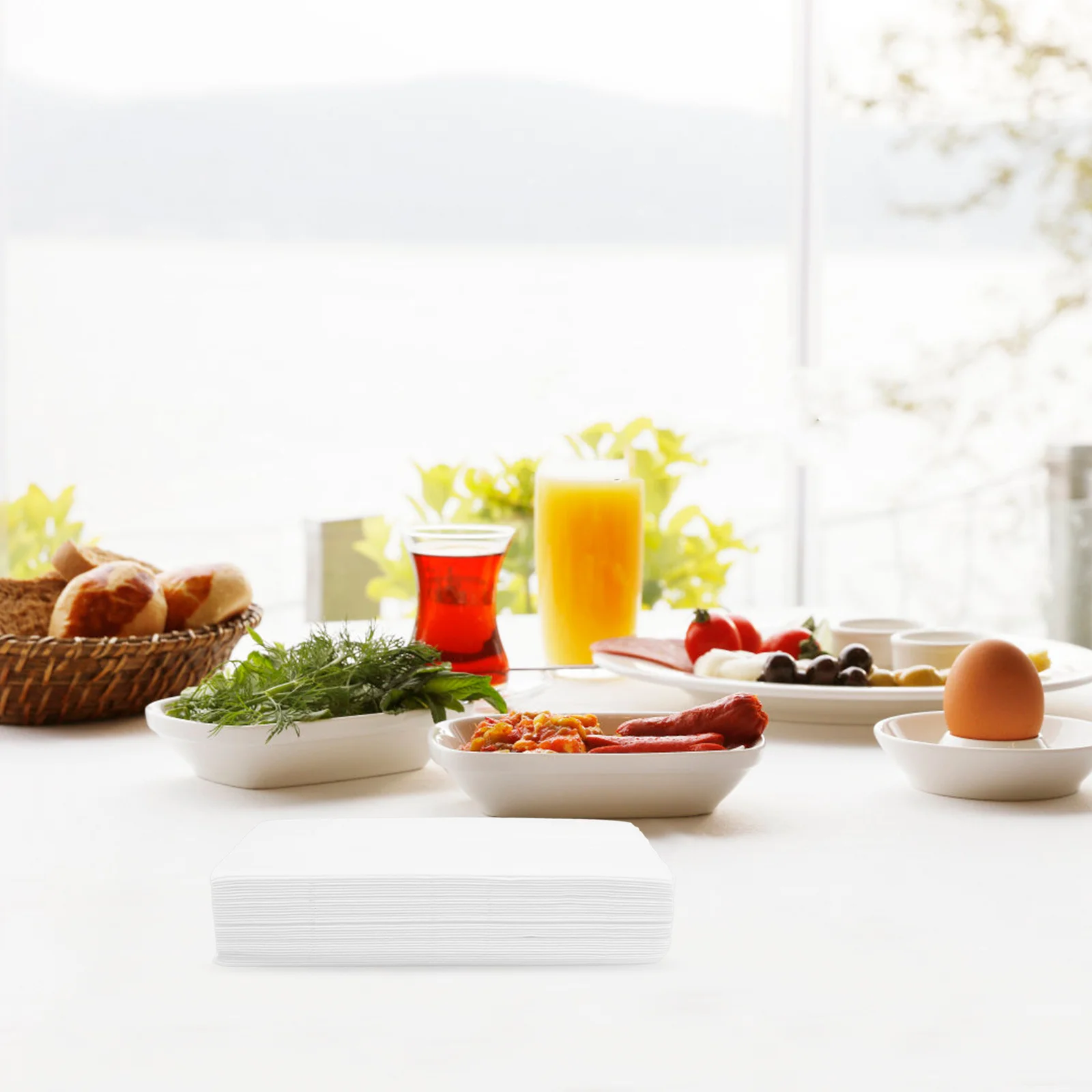 20 قطعة من مناديل الوجه السميكة الناعمة للاستعمال مرة واحدة للاستخدام المنزلي في الفندق، عبوات مناديل ورقية بيضاء