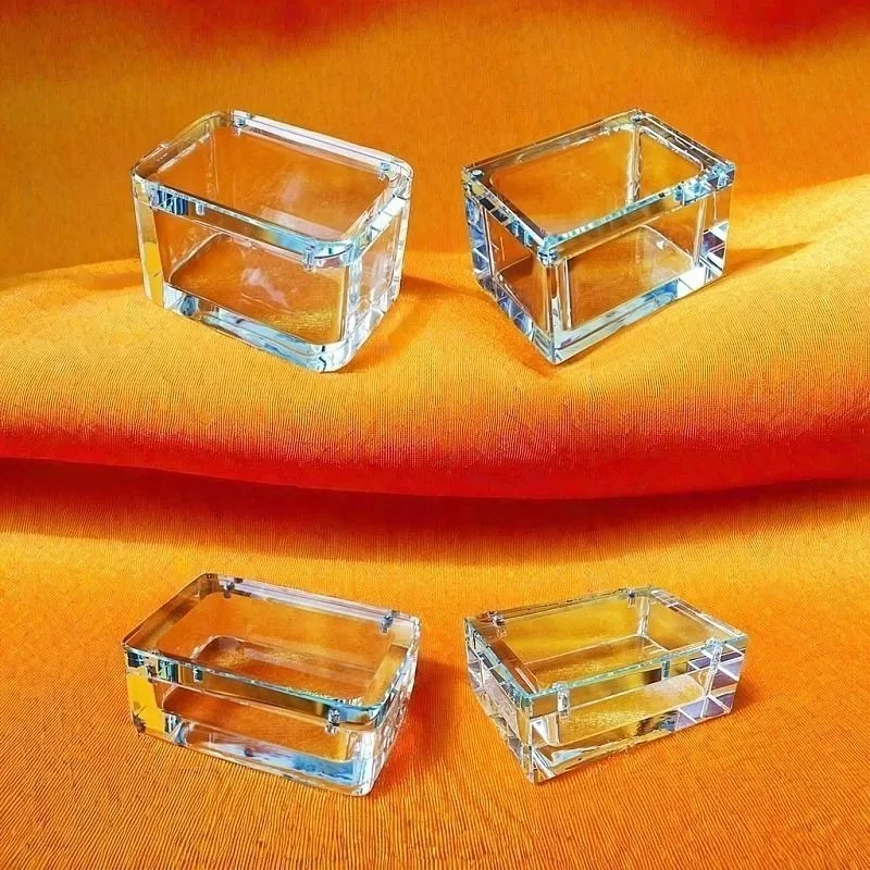 Acrylic Transparent Jewelry Box Portable Bracelet Collection Boxes Counter Bangle Storage Box Travel Jewelry Organizer Boxes