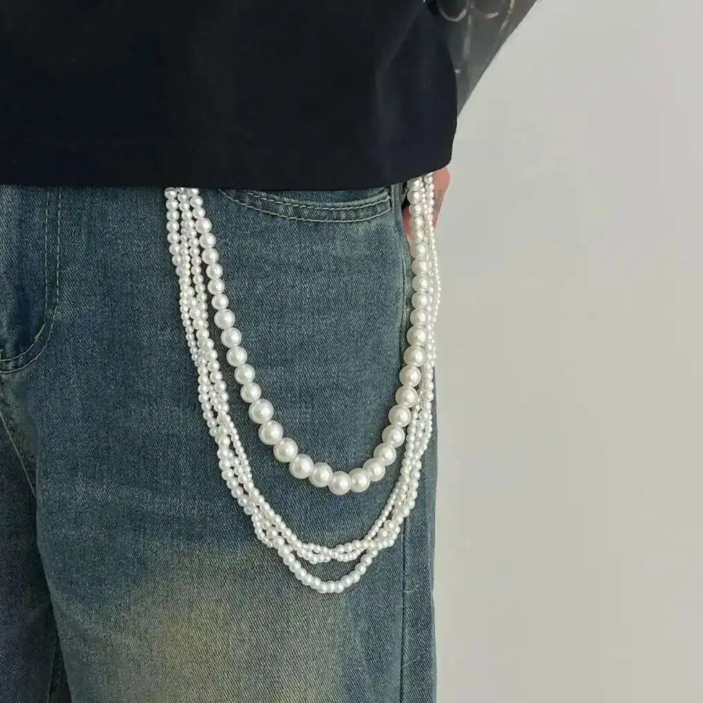 Body Jewelry Goth - Lacteo Goth Multi Layer Imitation Pearl