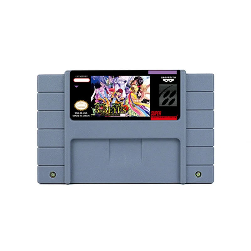 3X3 Eyes Juuma Houkan RPG Game for SNES 16 Bit