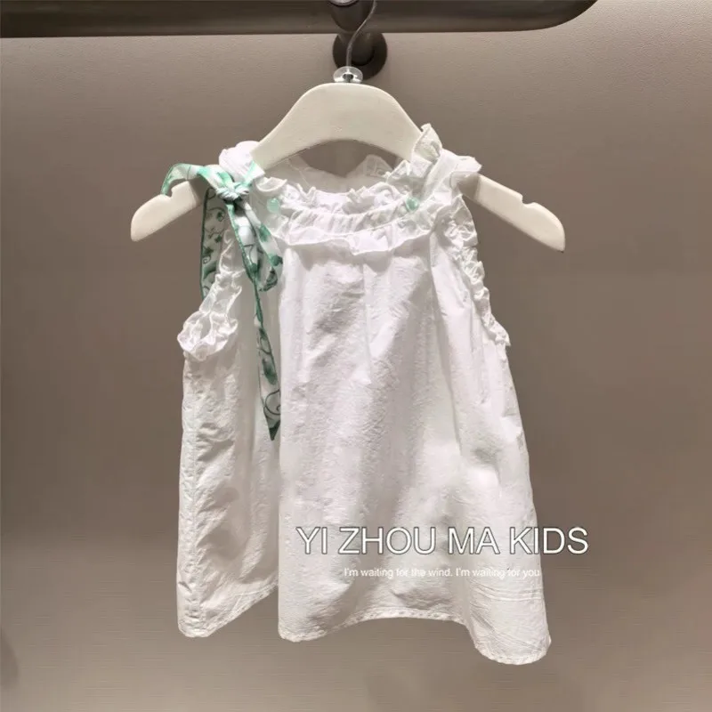 Girls' Sleeveless Camisole Top Doll Shirt Children's Summer New Fashionable Junior Girls' Clothing
