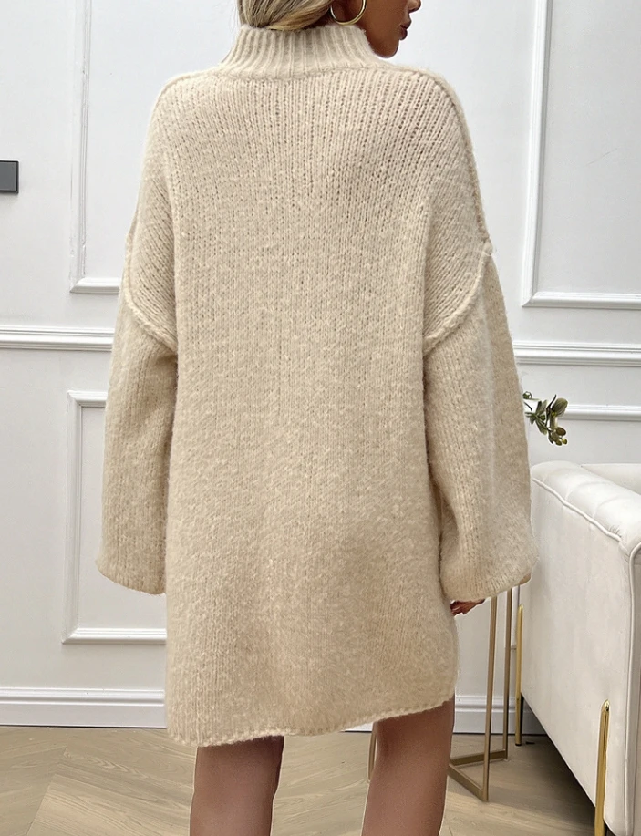 Loose sweater dress