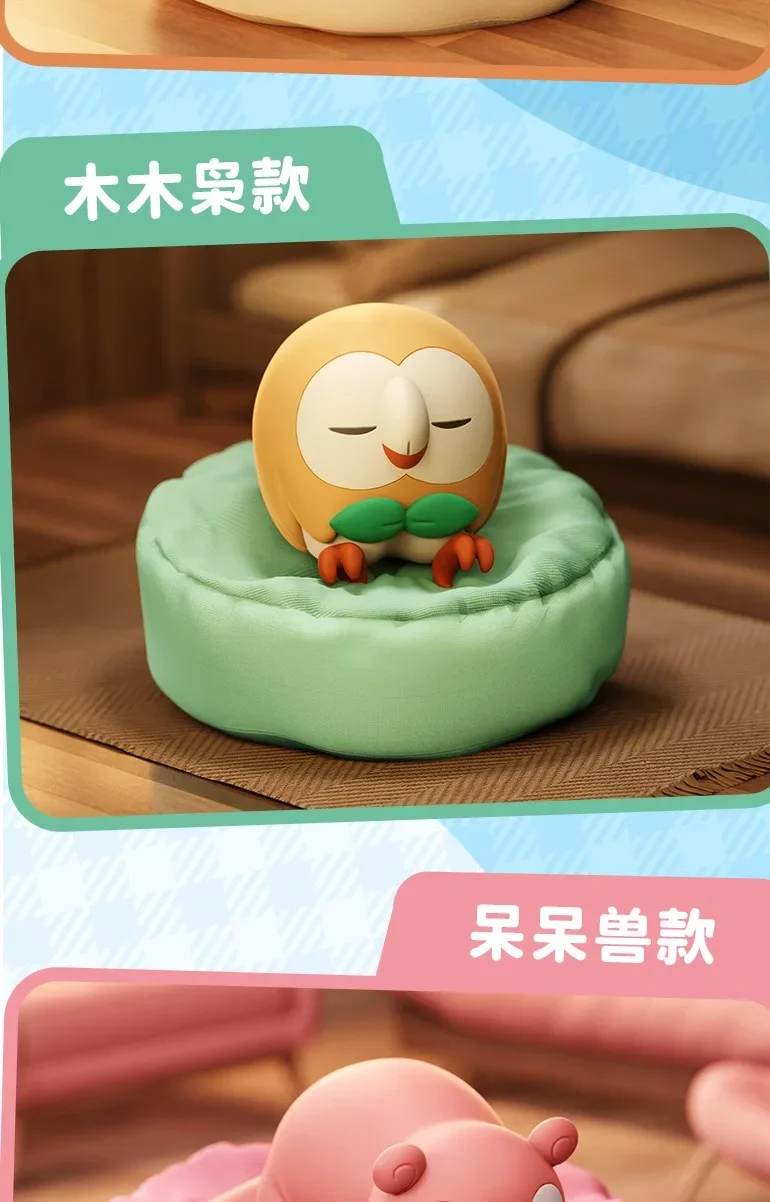 Pokemon Anime Actionfiguren Freizeit-Serie Blindbox Schlafposition Ornament Pikachu Meowth Rowlet Modellfiguren Geschenk – Detail 5