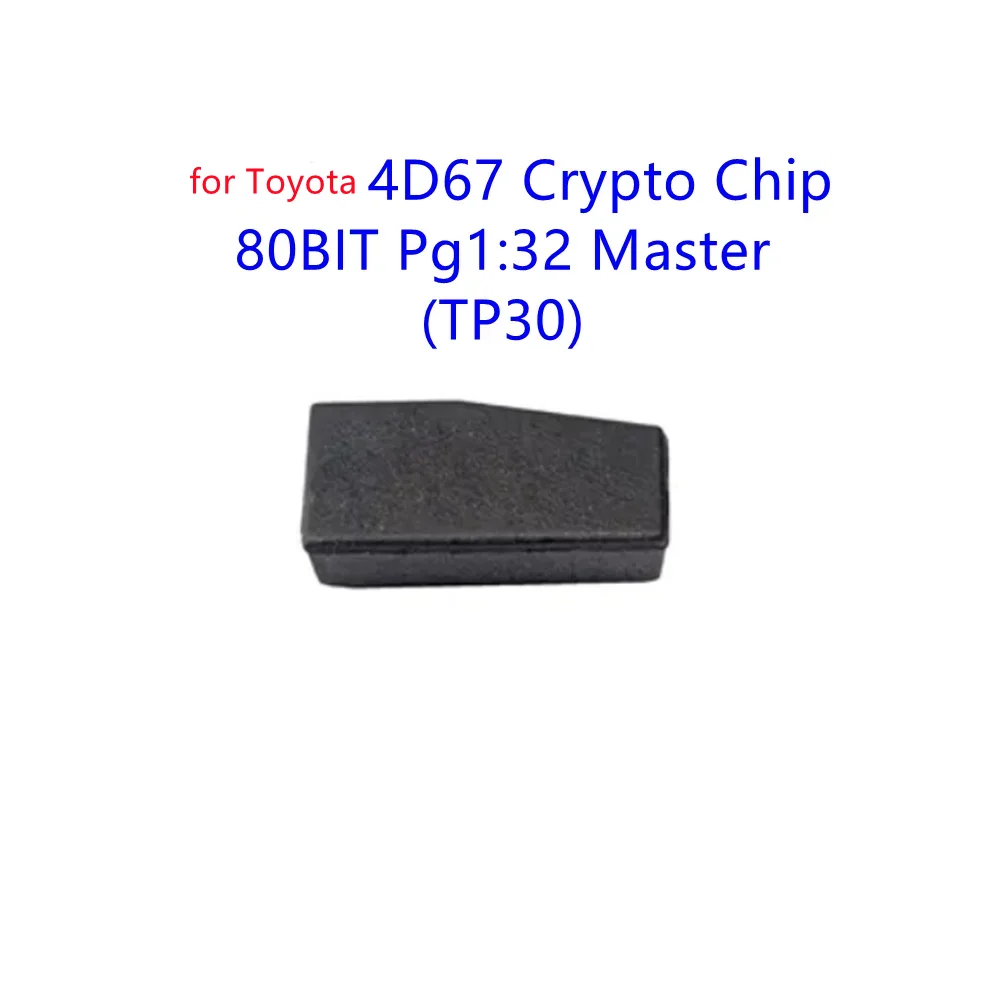 

4D67 Crypto Chip (Carbon) 80BIT Pg1:32 Master (TP30) Car Key Transponder Chip for Toyota