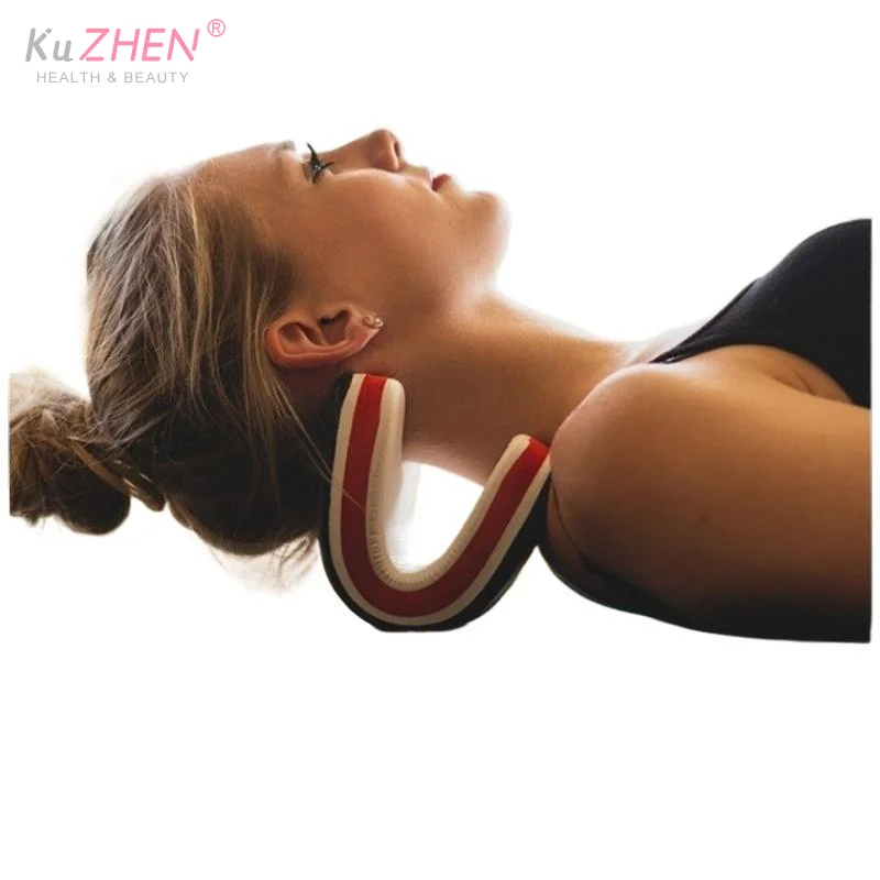 Design Neck Support Pillow Shoulder Relaxer Cervical Neck Traction Pillow For Portable Cervical Spine Stretching Neck Orthoses