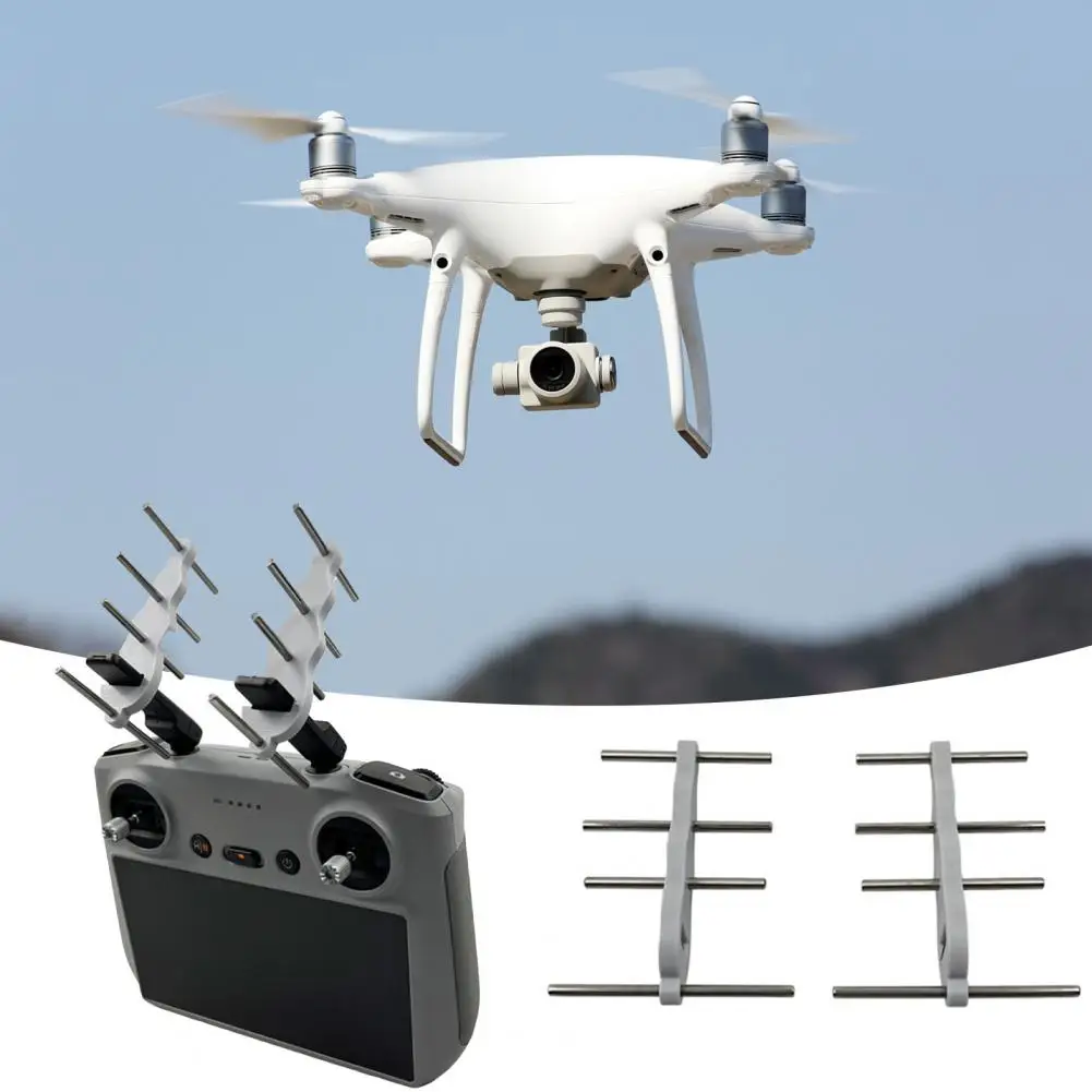 Efficient Signal Reception Enhance Dji Drone Control Range with 2pcs Signal Boosters Antennas for Dji Air 3 2.4/5.8g Remote