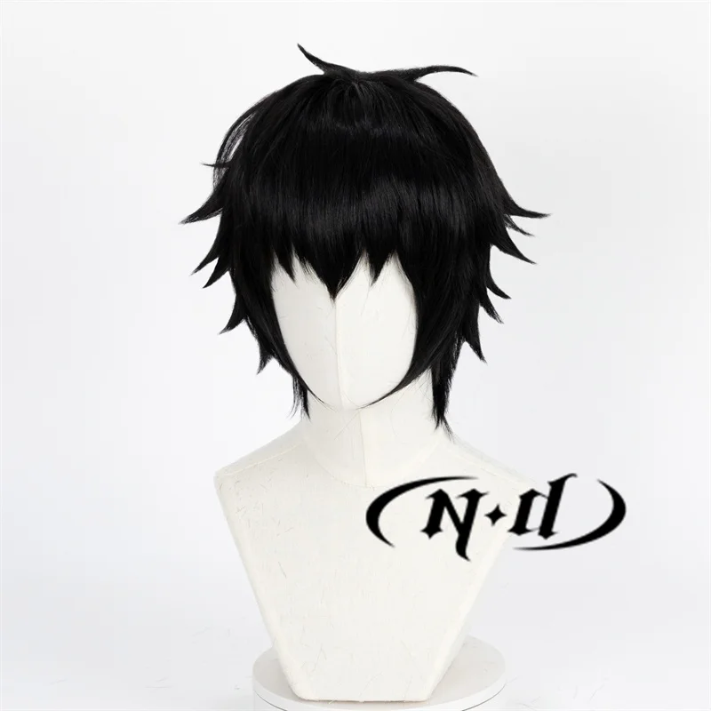 ND Okkotsu Yuta شعر مستعار تأثيري أنيمي Jujutsu Kaisen تأثيري disheveled شعر أسود لحفلة الهالوين جودة عالية الاصطناعية