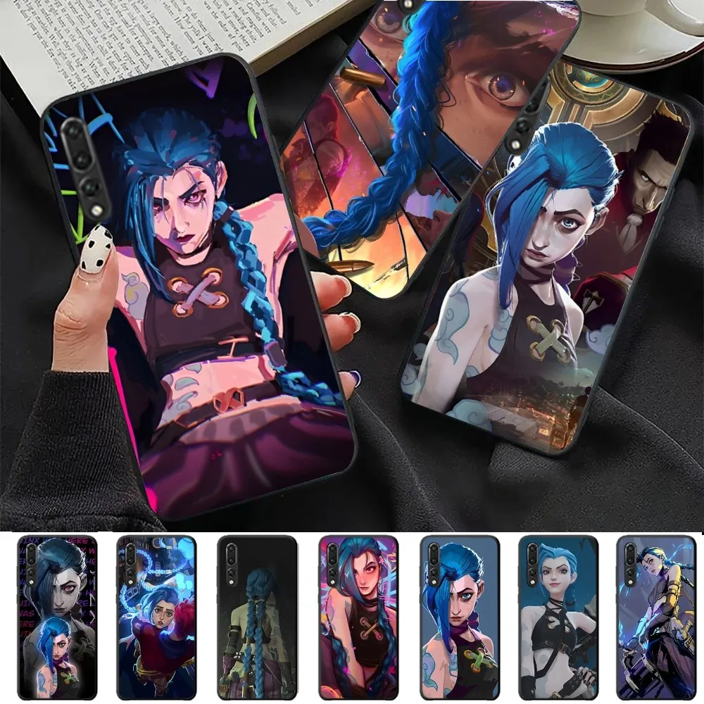 

A-Arcane Girl J-Jinx Anime Phone Case For Huawei P 8 9 10 20 30 40 50 Pro Lite Psmart Honor 10 lite 70 Mate 20lite