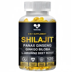 Shilajit Capsules Rich In Fulvic Acid&trace Minerals Boost Hormone Balance Stress Relief Sleep Quality