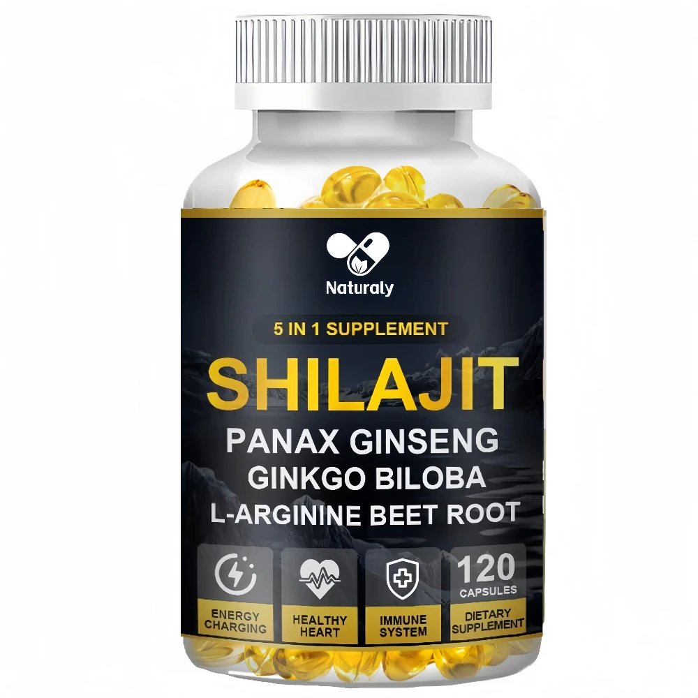 Shilajit Capsules Rich In Fulvic Acid&trace Minerals Boost Hormone Balance Stress Relief Sleep Quality