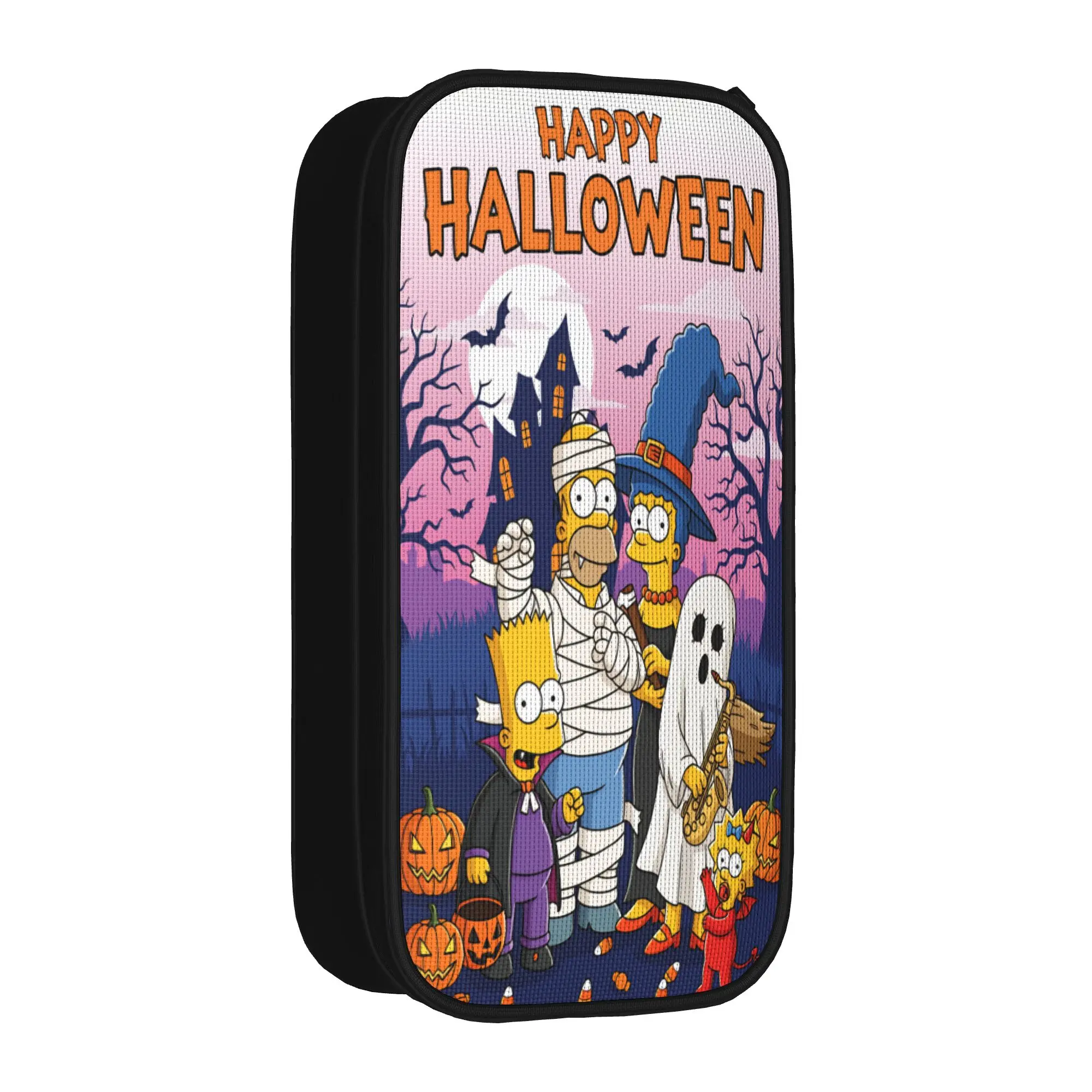 Пенал S-Simpsons Mummy Homer Happy Halloween, пенал для колледжа, школьный пенал на молнии для мальчиков и девочек, органайзер для канцелярских принадлежностей
