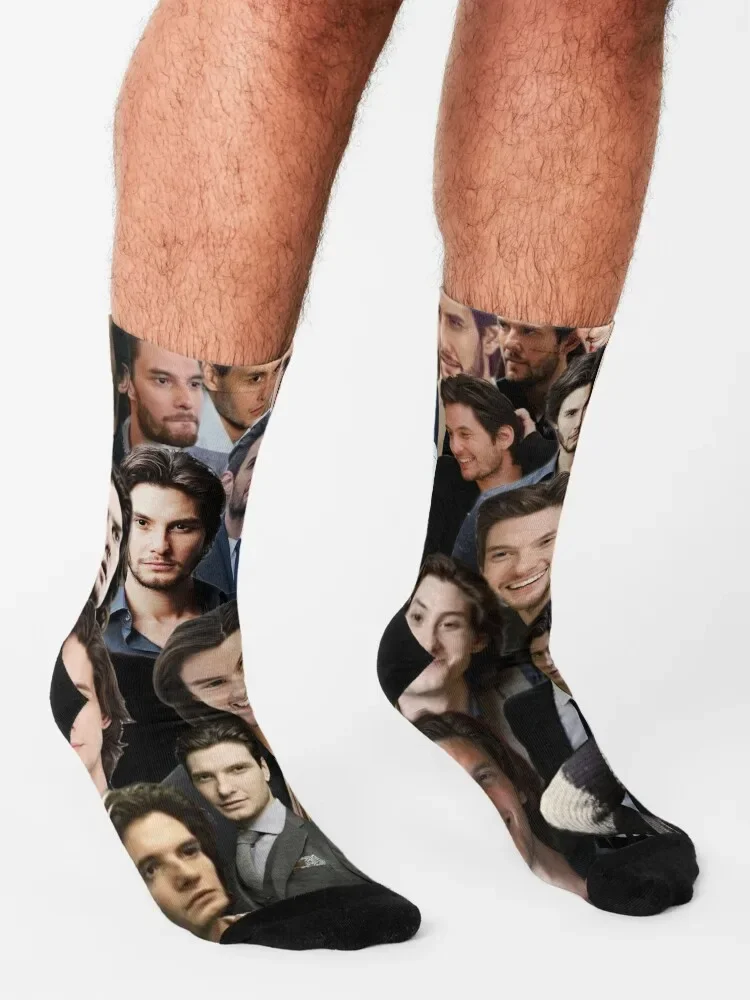 Ben Barnes-Calcetines de nieve antideslizantes para hombre y mujer, medias en movimiento, esenciales para fútbol