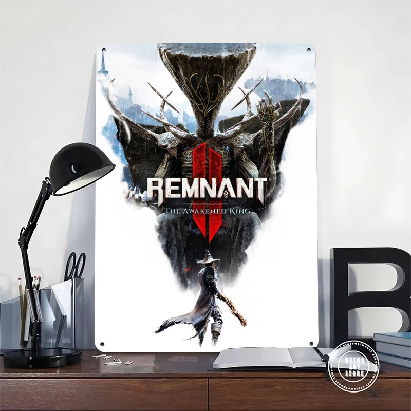 Remnant The Awakened King Game Art Poster Customized Vintage Metal Signs Wall Art Retro Tin Plaque for Home Decoration Ornaments