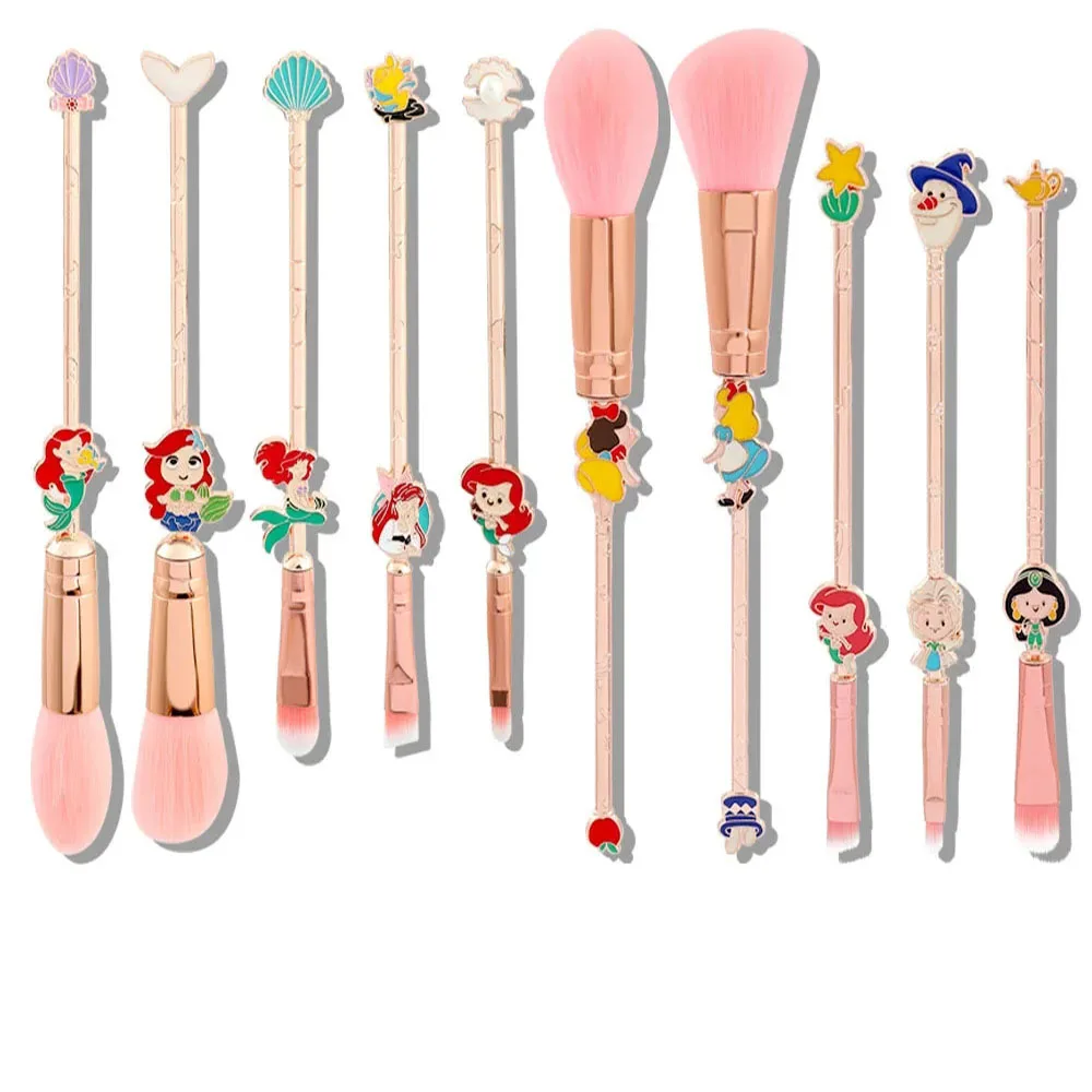 Disney-Stitch Mermaid Maquiagem Brushes Kits, Soft Foundation Blush Powder, pincel de maquiagem Sombra, Women's Comestics Tools, Trendy Gift