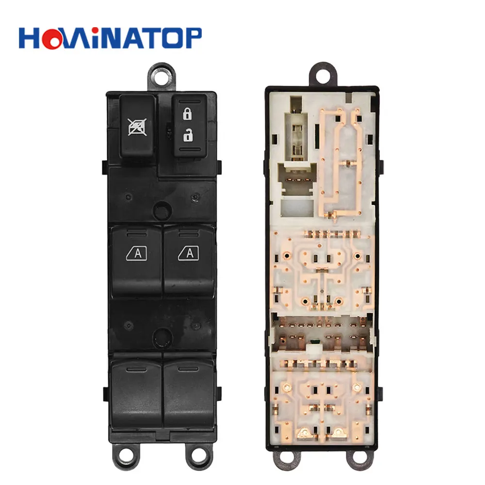 HOWINATOP 25401-ZT10A Master Power Window Switch 16+3Pin With LED Backlight For Nissan Titan Armada Maxima Quest 2004-2015