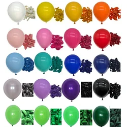 Bulk Latex Balloons 100-200pcs/Set 5 10 12 Inch Sell Light Dark Green Purple Red Black White Orange Blue Pink Ballons Decoration