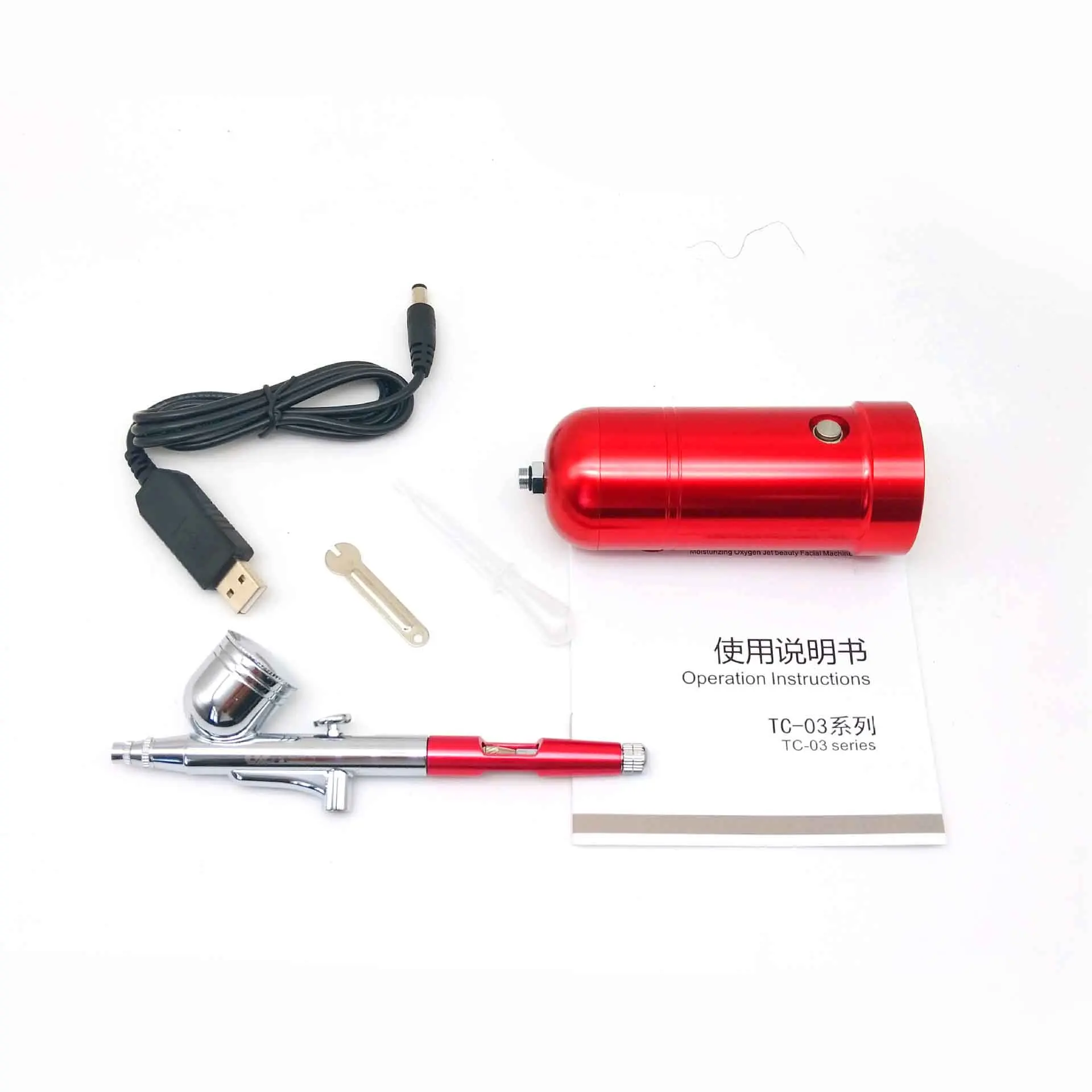 ชุดเครื่องพ่นสีขนาดเล็กพกพาสะดวก สวยงาม พร้อมปั๊มพ่นสีขนาดเล็ก ชุดอุปกรณ์คอมเพรสเซอร์สำหรับตกแต่งเล็บ ออกแบบลายสัก งานฝีมือ และตกแต่งเค้ก