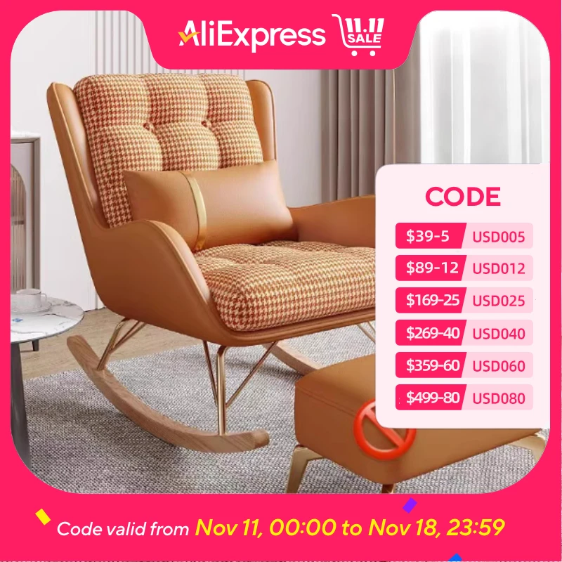 

Дешевое современное домашнее кресло, скандинавское нескользящее кресло, дизайнерское кресло-качалка для гостиной, спальня, скандинавская мебель Sedie Da Soggiorno