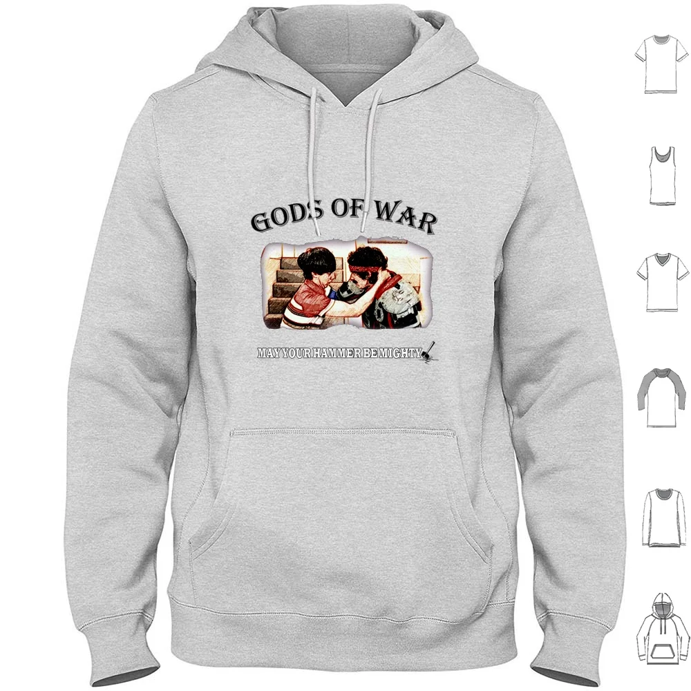 

Gods Of War-Hot Rod Hoodie Cotton Long Sleeve Gods Of War Hot Rod Comedy Funny Movie Stunts Pop Art Hammer Mighty