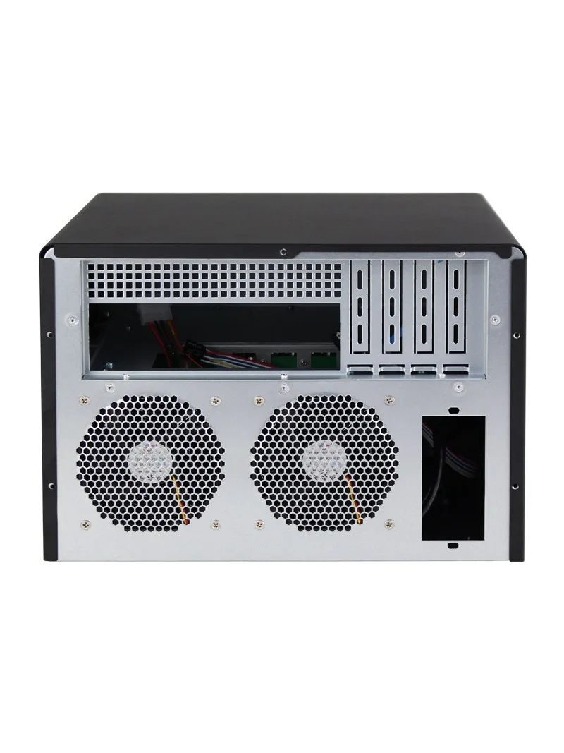 Tuopolong 8-Disk NAS Chassis USB3.0 Storage Server Micro ATX Motherboard 1U Power Supply Empty Chassis