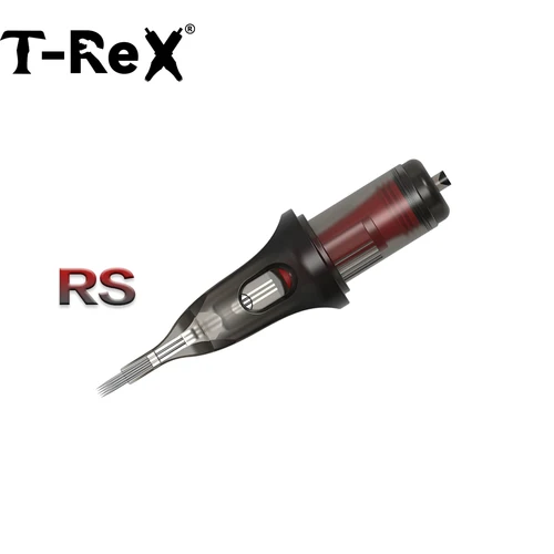 Imagen 2 del producto T.REX 10 Uds NB 0,35mm RS/RM cartucho de tatuaje sombreador redondo agujas suministros de tatuaje maquillaje permanente de seguridad esterilizado desechable