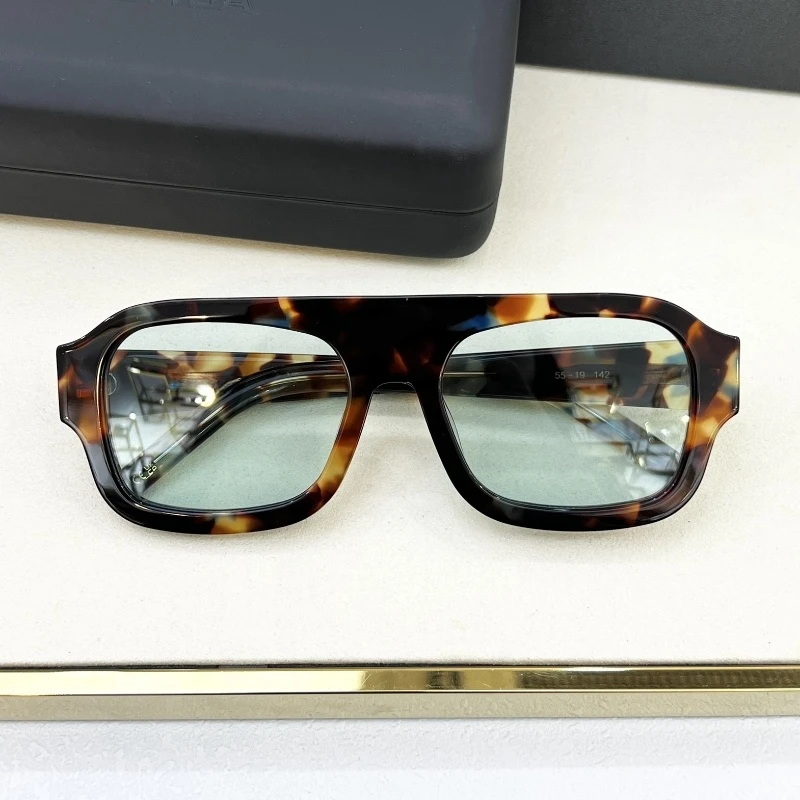 KAIA Thick Acetate Square Sunglasses Women Luxury Brand Designer Retro Vintage Outdoor Eyewear Shades For Sun For Travel