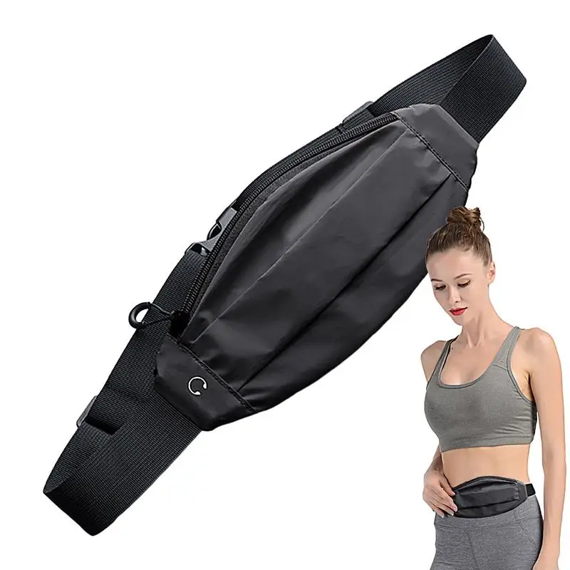 Running Waist Belt Adjustable Waterproof Phone Holder Lightweight Zippered Runners Bag Wear-Resistant Fanny Packs For Keys Cards