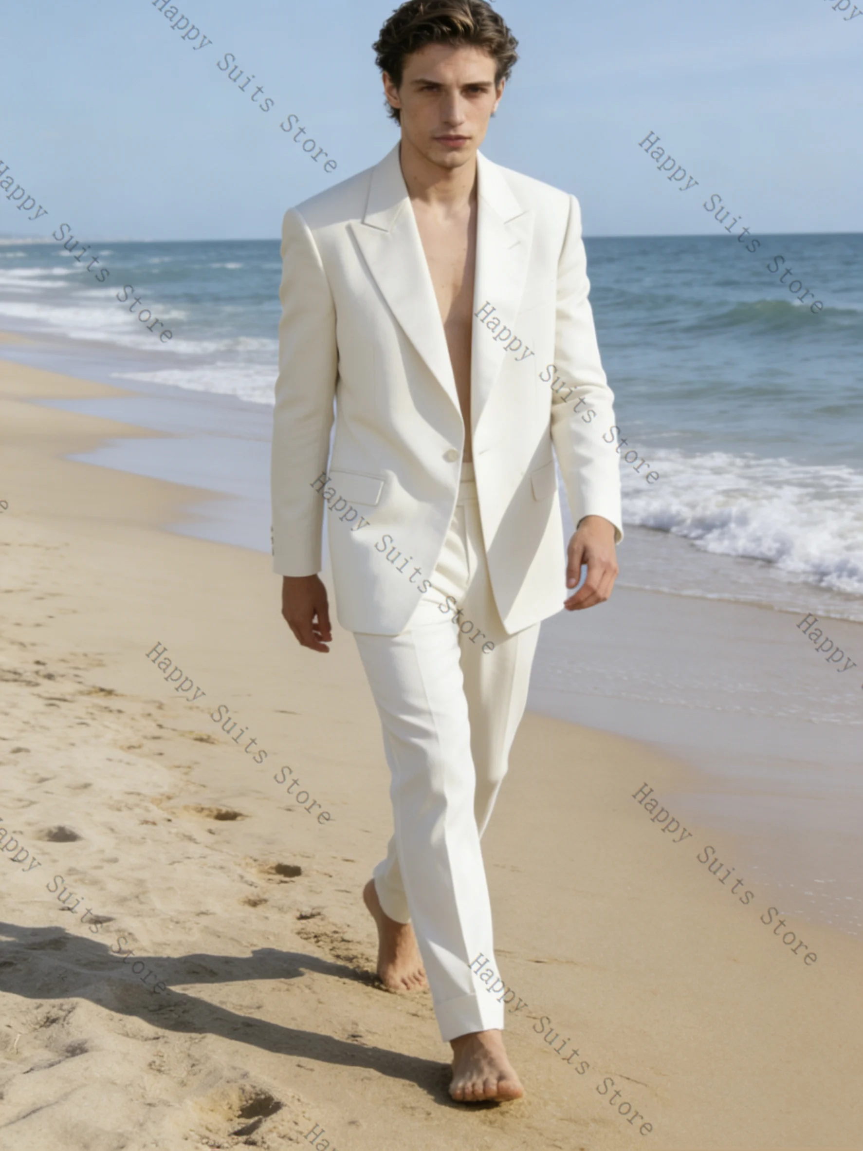 ชุดสูทผู้ชายสีขาวสำหรับฤดูใบไม - Elegant Formal Men'S Wear บทวิจารณ์และราคา