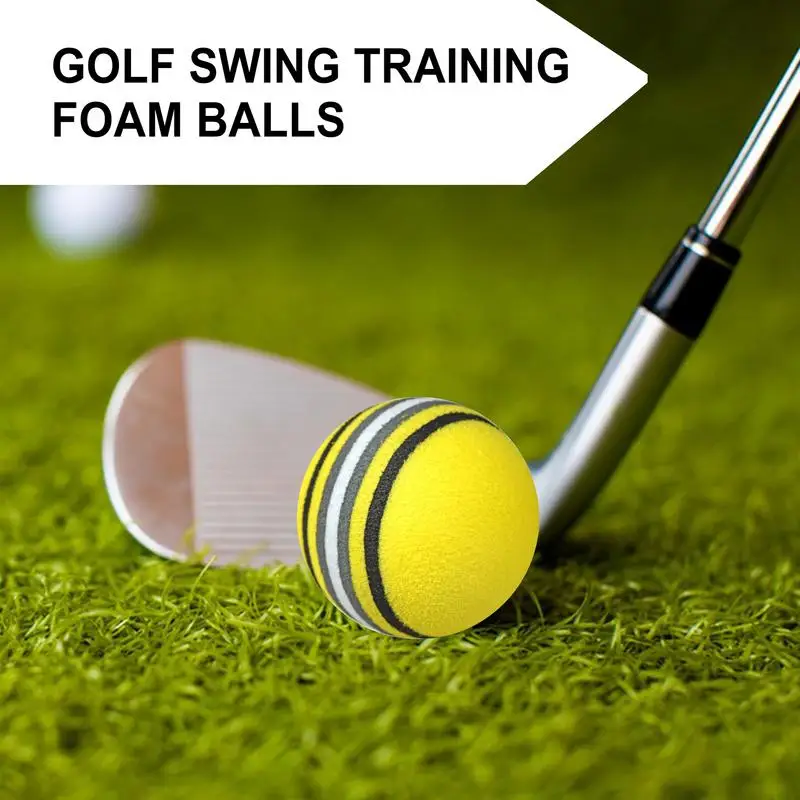 كرة جولف إسفنجية 10 قطع من كرات تدريب الجولف EVA ألعاب عائلية رياضية معدات إحماء للاستخدام الداخلي في الفناء الخلفي #3