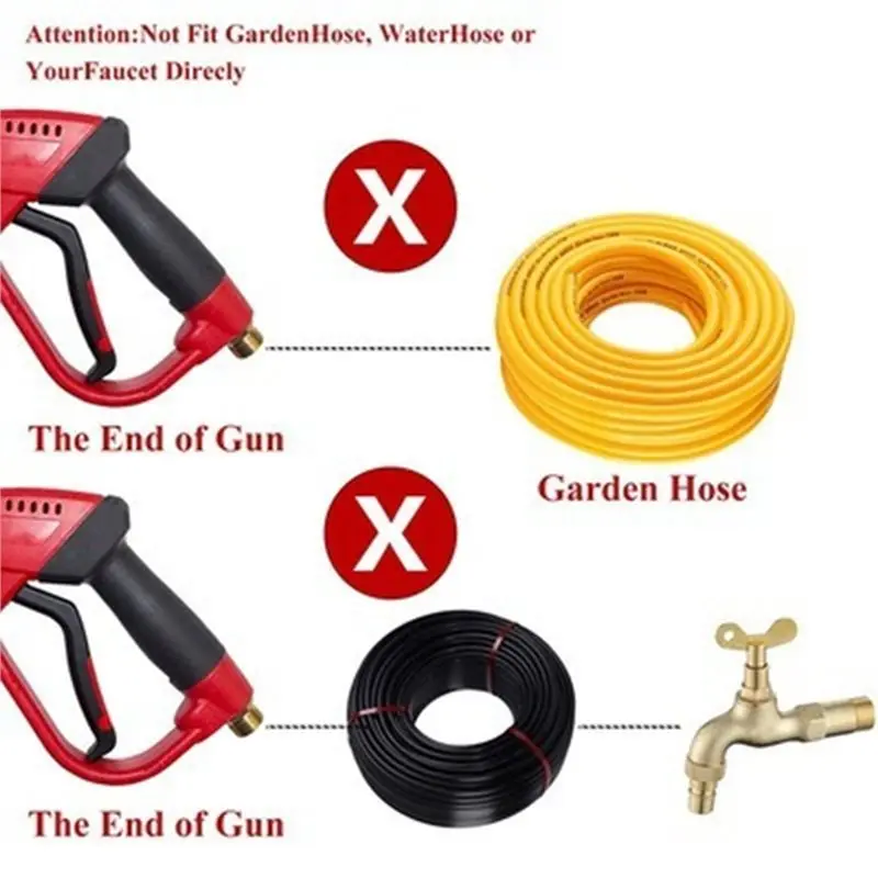 مسدس مياه عالي الضغط على الطراز الساخن لعام 2025 لغسيل السيارات، آلة تنظيف محمولة - إدخال سريع لصيانة المركبات الفعالة