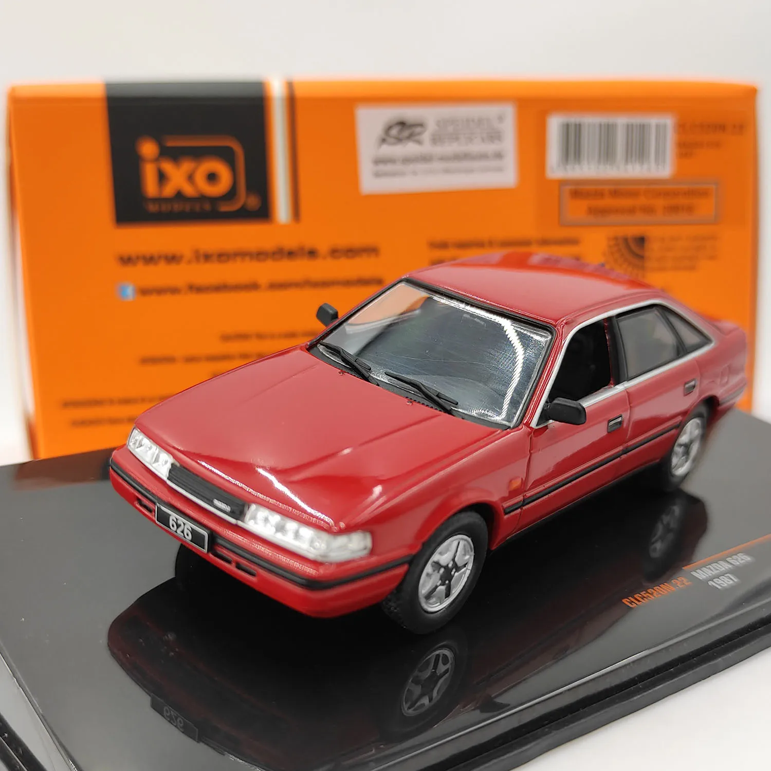 

Diecast IXO 1/43 Scale Mazda 626 1987 Mazda Alloy Automobile Model Collectible Toy Gift Souvenir Display Desktop Ornament