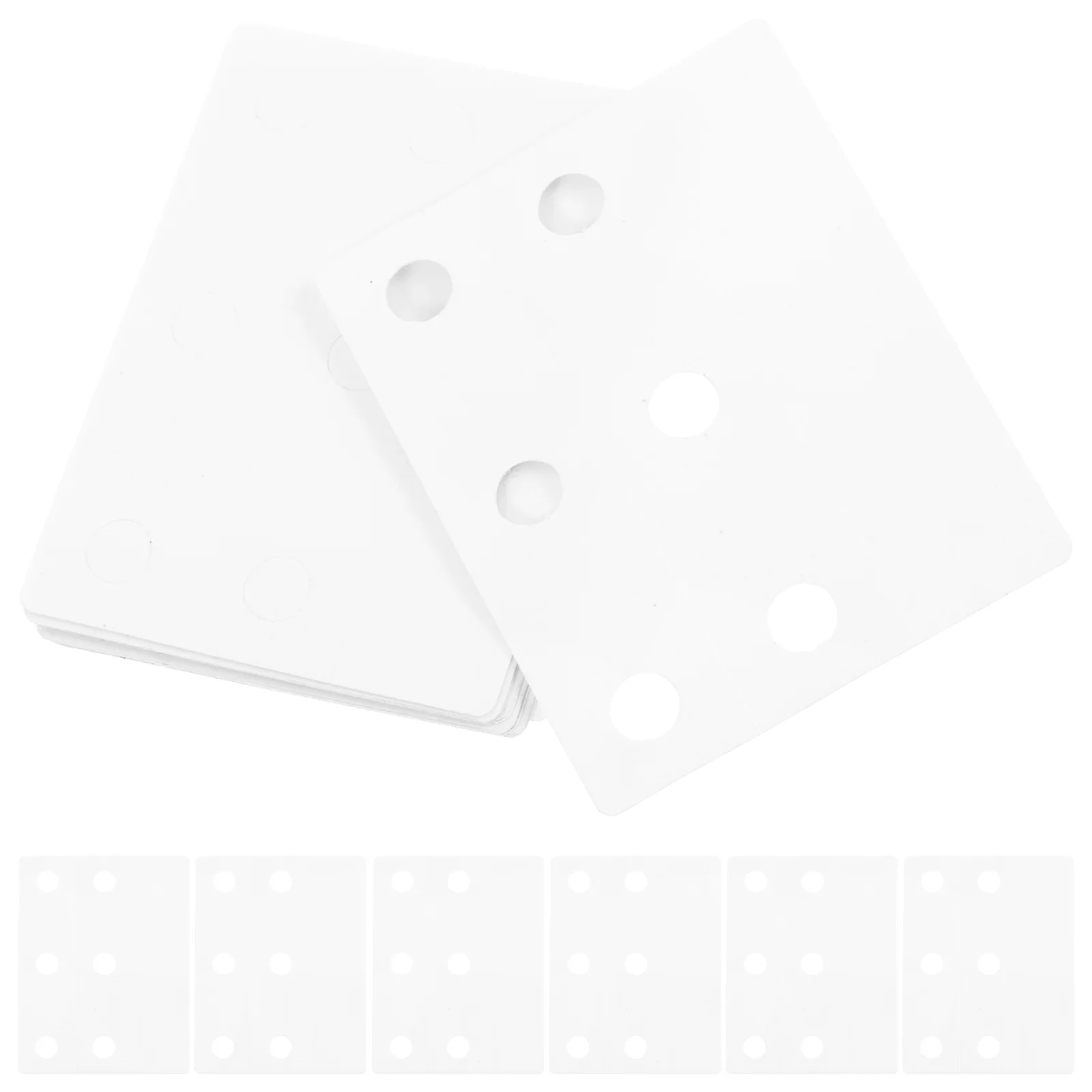50 Uds pegatinas de refuerzo de agujeros protectores de página de mascotas autoadhesivos de 6 agujeros para la escuela hogar Oficina etiquetas reutilizables en blanco para