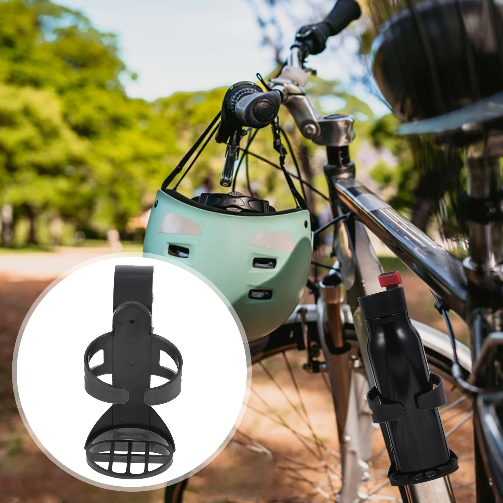 

Bike Cup Holder Professional Sturdy Adjustable Water Bottle Holder for Bike Stroller Motorcycle Portable Durable