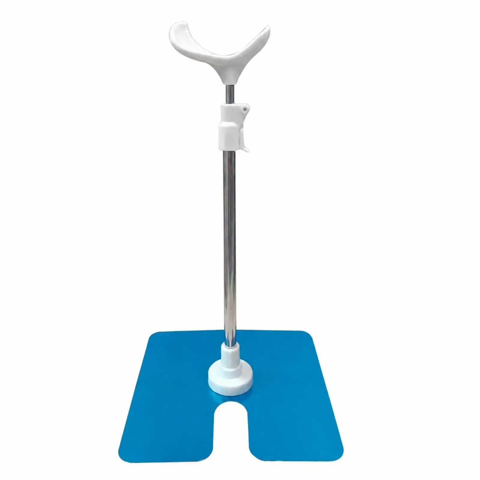 Metal Doll Stand Support Adjustable Height Figure Display Base Blue Square Holder for Collectible Doll Photography Setup