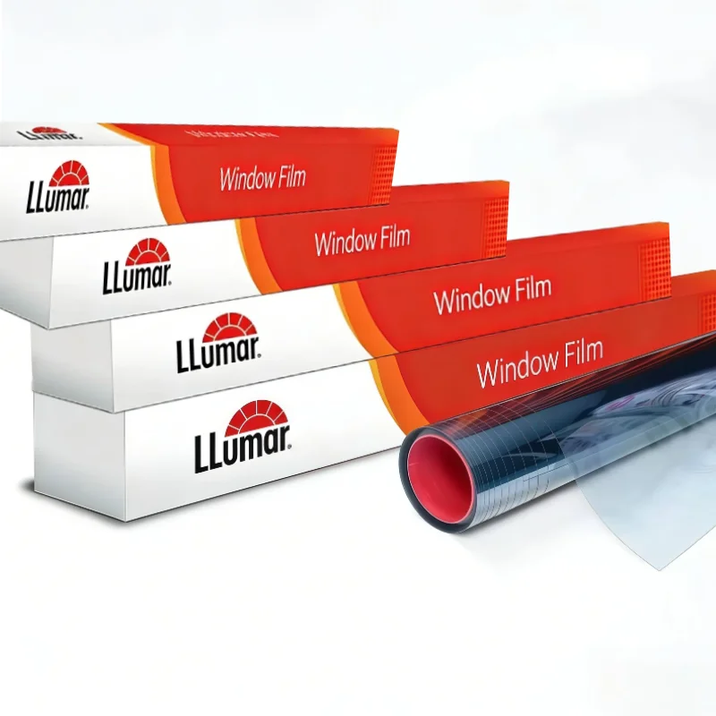 LLumar Blue Nano Ceramic Window Tint Film High Heat Rejection 95%-99% IRR PET VLT 65% 75% 0.76x30m HD Clear No Fade Building