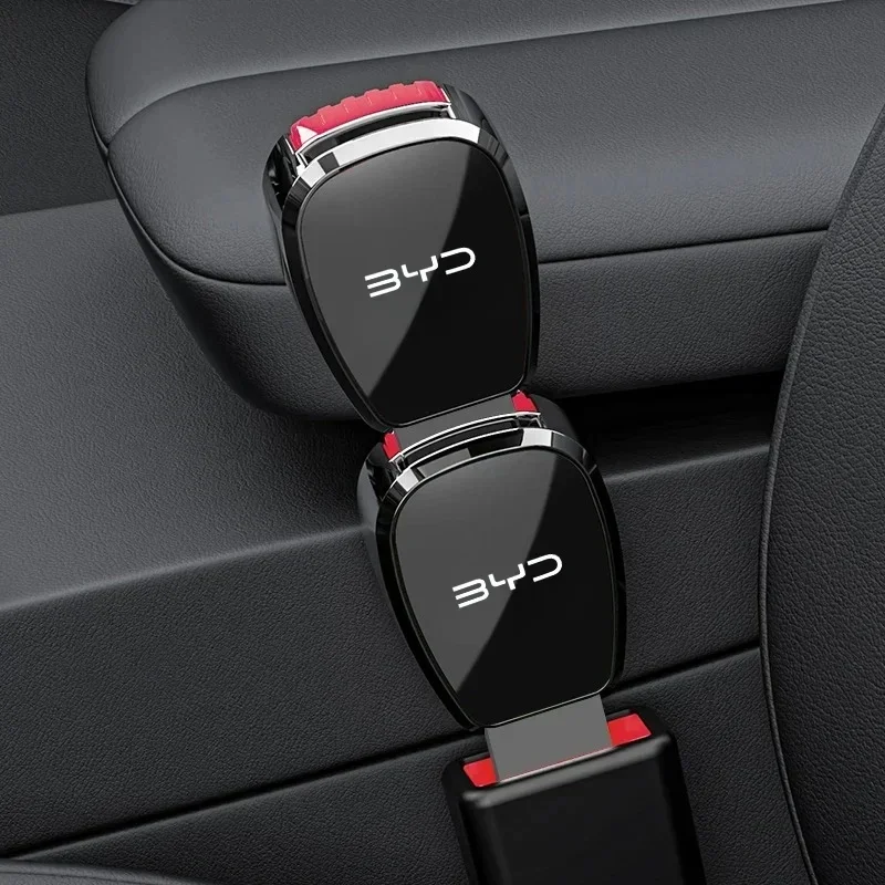 Safety Seatbelt Buckle Insert Plug For BYD Atto 3 Seal Dolphin Han Tang Song Yuan Car Seat Belt Extension Interior Mod Parts