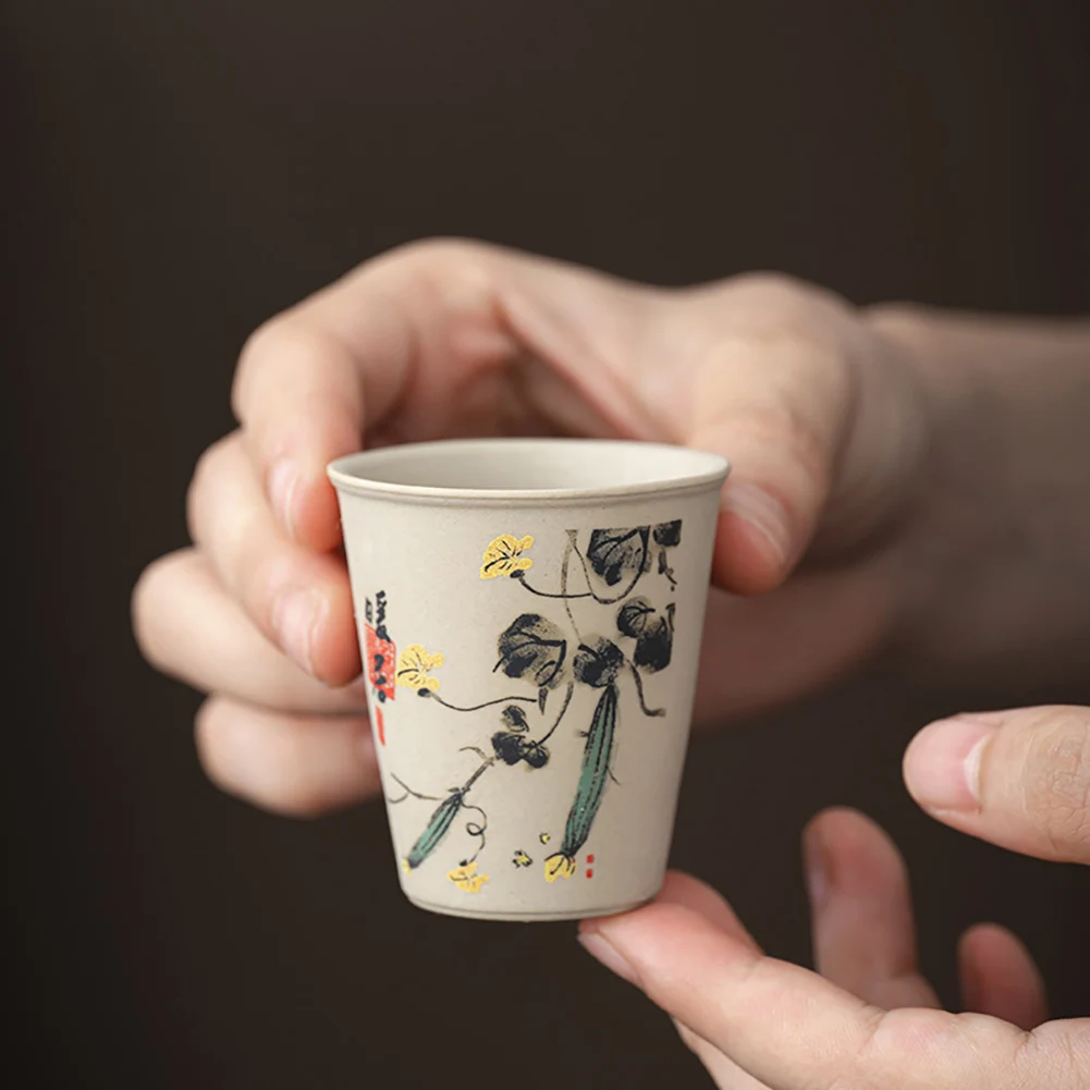 

Retro Old Pottery Ceramic Teacup Premium Quality Ceramic Craftsmanship For Chinese Traditional Gongfu Tea Ceremony