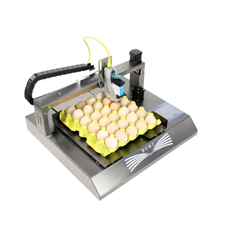 Automatic Smart Egg Inkjet Machine for Printer for Printing Expiration Date, Logo and Barcode on Egg Shell