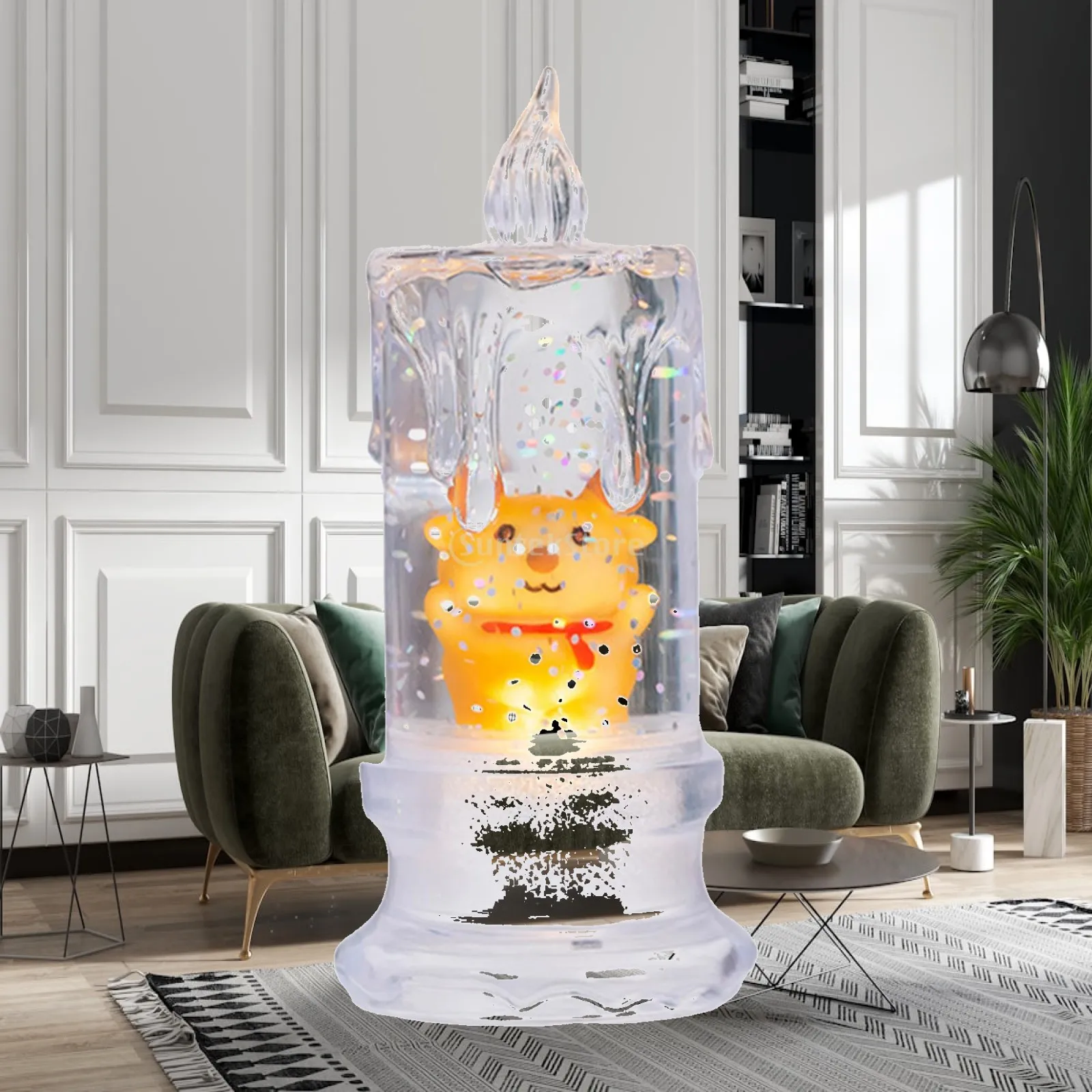 Christmas Flameless Candle LED Night Light Candle for Indoor Home Festivals