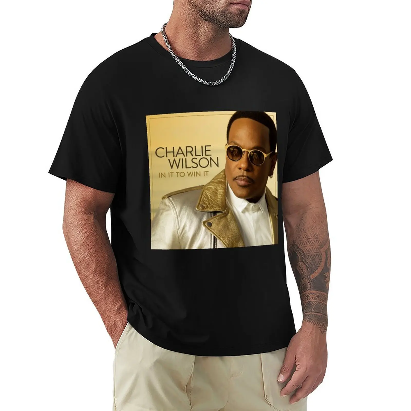 Charlie Wilson in it to win it T-Shirt Vintage Print Crew Neck Tee