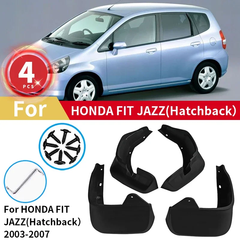 

For Honda Fit Jazz Hatchback 2003 2004 2005 2006 2007 4pcs Mud Flaps Mudflaps Front Rear Fender Guard Mudguards Car Accessories