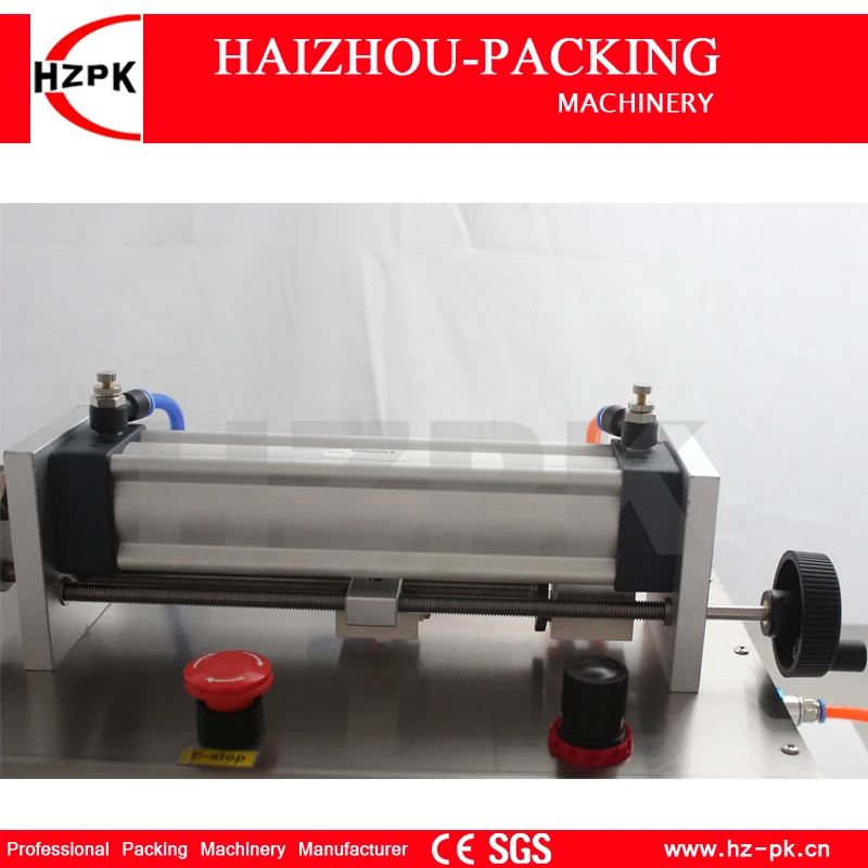 HZPK Horizontal Semi-automatic Stainless steel Full Pneumatic Liquid Hand Sanitizer Filler Mini Packing Filling Machine 50-500ml