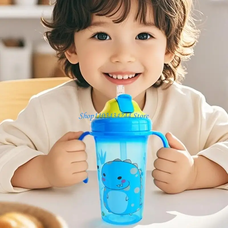 Baby Sip Cup with Cartoon Designing, Portable Easy Grip Handle Leakproof Bottle
